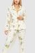 Пижама женская с принтом, цвет бежево-горчичный, 219RP-10091 219RP-10091 фото 2
