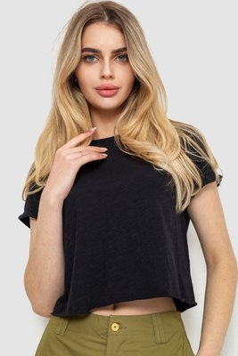 Топ-футболка жіноча, колір чорний, 244R162 244R162 фото