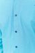 Сорочка чоловіча класична з принтом, колір бірюзово-синій, 214R7400 214R7400 фото 5