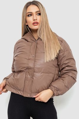 Куртка жіноча демісезонна екошкіра, колір мокко, 214R729 214R729 фото