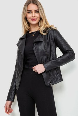 Куртка жіноча з екошкіри, колір чорний, 244R167 244R167 фото