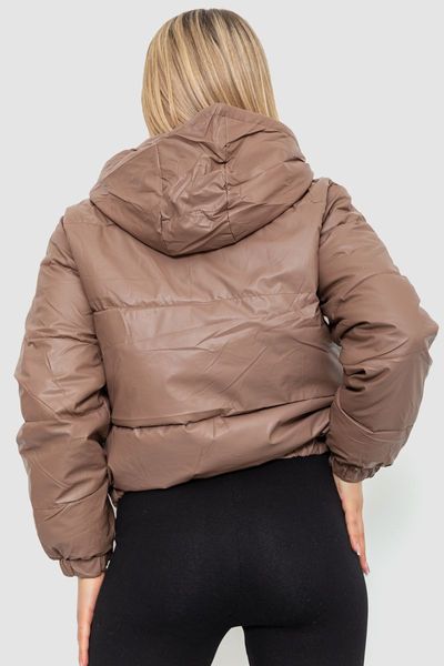 Куртка женская демисезонная экокожа, цвет мокко, 214R729 214R729 фото