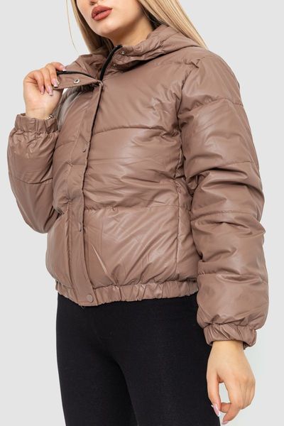 Куртка жіноча демісезонна екошкіра, колір мокко, 214R729 214R729 фото