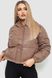 Куртка женская демисезонная экокожа, цвет мокко, 214R729 214R729 фото 1