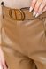 Штани жіночі з екошкіри, колір бежевий, 186R5219 186R5219 фото 5