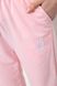 Спорт штани жіночі однотонні, колір світло-рожевий, 129RH019 129RH019 фото 5