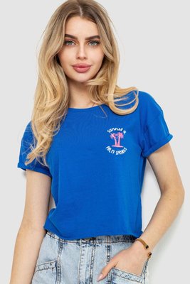 Топ-футболка жіноча, колір електрик, 244R156 244R156 фото