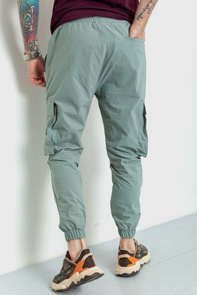 Спортивні брюки чоловічі тонкі стрейчеві, колір світло-оливковий, 157R102 157R102 фото