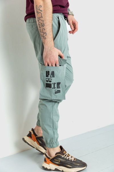 Спортивные брюки мужские тонкие стрейчевые, цвет светло-оливковый, 157R102 157R102 фото