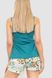 Жіноча піжама з принтом, колір смарагдовий, 219RL-6029 219RL-6029 фото 4