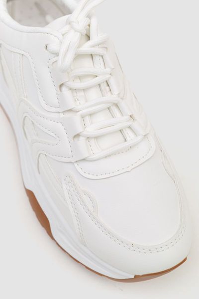 Кросівки жіночі екошкіра, колір білий, 243R186-169 243R186-169 фото