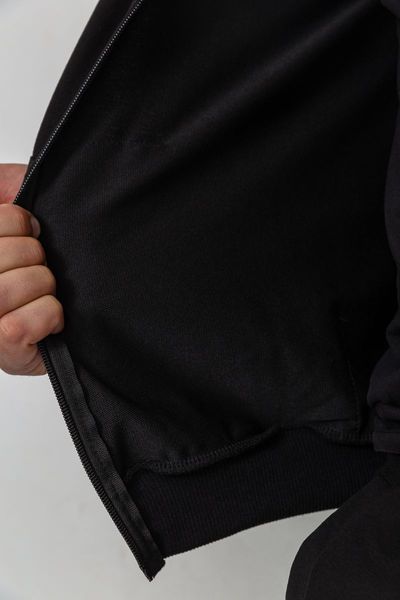 Спорт костюм чоловічий двонитка, колір чорний, 119R200-1 119R200-1 фото