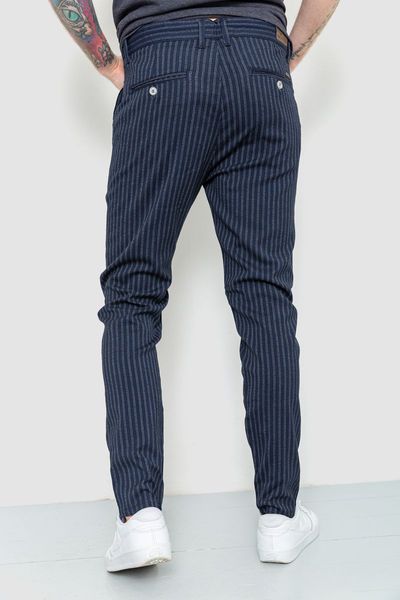 Чоловічі штани в смужку, колір синій, 157R2008-1 157R2008-1 фото