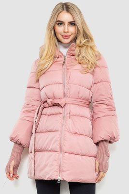 Куртка жіноча однотонна, колір рожевий, 131R5219 131R5219 фото