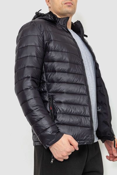 Куртка мужская демисезонная с капюшоном, цвет черный, 214R05 214R05 фото