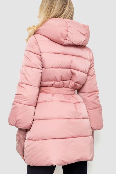 Куртка жіноча однотонна, колір рожевий, 131R5219 131R5219 фото