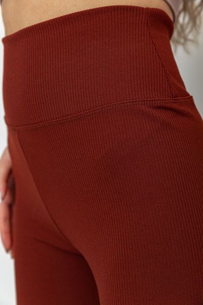 Лосины женские в рубчик, цвет шоколадный, 205R606 205R606 фото