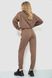 Спорт костюм жіночий однотонний, колір мокко, 182R011-1 182R011-1 фото 4