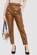 Штани жіночі з екошкіри, колір коричневий, 186R5219 186R5219 фото 1